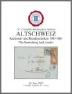 Titelseite: 217. Auktion – Altschweiz Sammlung Jack Luder Kantonal und Bundesmarken 1843 - 1863