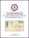Cover: 226th Auction – Classic Switzerland Collection Jack Luder (part 3) Cantonal and Federal issues 1843 - 1863