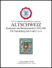 Titelseite: 233. Auktion – ALTSCHWEIZ Sammlung Jack Luder (Teil 4) Kantonal- und Bundesmarken 1843 - 1863
